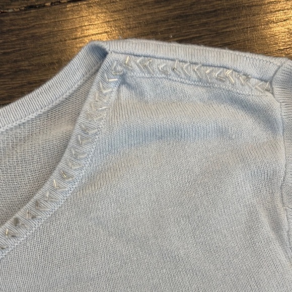 Classic Light Blue Boxy Long Sleeve Sweater by Liz Claiborne - Picture 7 of 7